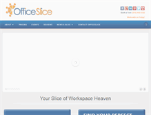 Tablet Screenshot of officeslicecoworking.com